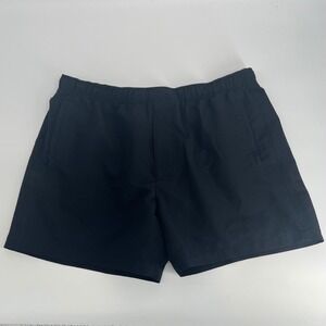 Theory Mens Black Jace Splash Stripe Polyester Zip Pockets Swim Trunks Sz XXL